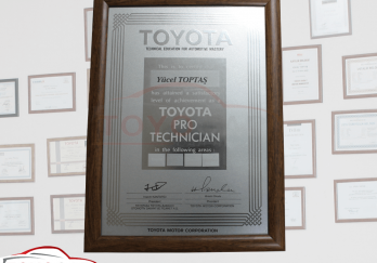 TOYOTA - Katılım Belgesi